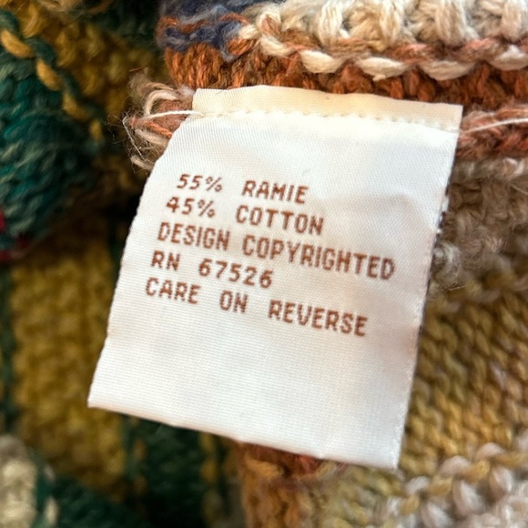 Vintage Norm Thompson Vibrant Striped Crewneck Sweater - Picture 7 of 10